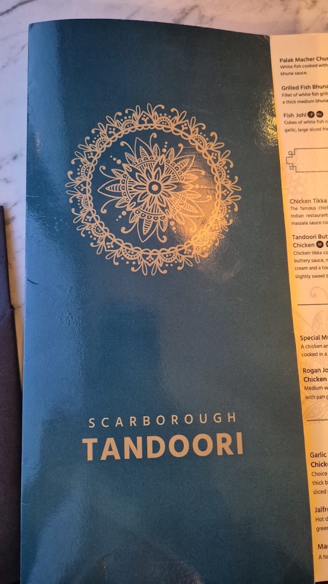 Menu Scarborough Tandoori Restaurant-4